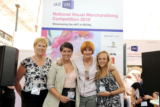 Polly and Hannah with Mary Portas and Anne Seaman